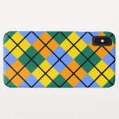 Blau-Gelb-Orange Case-Mate iPhone Hülle (Rückseite (Horizontal))