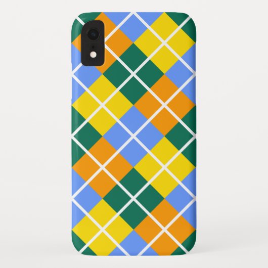 Blau-Gelb-Orange Case-Mate iPhone Hülle (Rückseite)