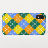 Blau-Gelb-Orange Case-Mate iPhone Hülle (Rückseite (Horizontal))