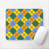 Blau-Gelb-Orange Mousepad (Mit Mouse)