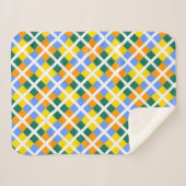 Blau-Gelb-Orange Sherpadecke (Vorderseite (Horizontal))