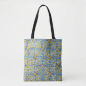 Blau/Gelb-Spanische Ziergestaltung Tasche (Vorderseite)