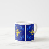 Blau & Gelb - Spezifische Tasse (Vorderseite Rechts)