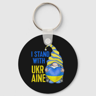 Blau Gelb Ukraine Garten Gnom Ukrainische Flagge T Schlüsselanhänger