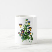 Blau Gelb und Lila Stiefmütterchen von PJoseph Red Kaffeetasse (Mittel)