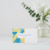 Blau, Gelb und Orange Sky Muster Visitenkarte (Stehend Vorderseite)