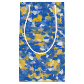 Blau, Gelb und Weiß Kleine Geschenktüte (Vorderseite)