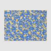 Blau, Gelb und Weiß Seidenpapier (Vorderseite)