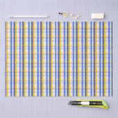 Blau, Gelb und Weiß Seidenpapier (Handwerk)