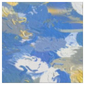 Blau, Gelb und Weiß Stoff (Nahaufnahme)