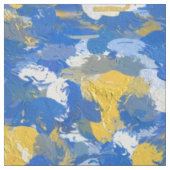 Blau, Gelb und Weiß Stoff (Muster)
