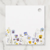 Blau & Gelb Vielen Dank, Brautparty Geschenkanhänger (Rückseite)