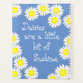 Blau-Gelb-Weiße Daisy Planer (Rückseite)