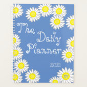 Blau-Gelb-Weiße Daisy Planer (Vorderseite)