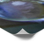 Blau-Gelbe Blasen Poster (Ecke)