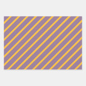 Blau-gelbe Fünf-Streifen-Muster Geschenkpapier Set (Vorderseite 2)