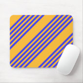 Blau-gelbe Fünf-Streifen-Muster Mousepad (Mit Mouse)