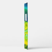 Blau-Gelbe Gefärbte Krawatte Case-Mate iPhone Hülle (Rückseite / Rechts)