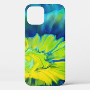 Blau-Gelbe Gefärbte Krawatte Case-Mate iPhone Hülle