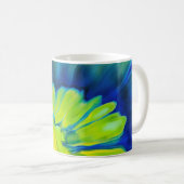 Blau-Gelbe Gefärbte Krawatte Kaffeetasse (VorderseiteRechts)