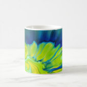 Blau-Gelbe Gefärbte Krawatte Kaffeetasse (Mittel)