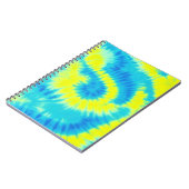 Blau-Gelbe Gefärbte Krawatte Notizblock (Linke Seite)