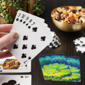 Blau-Gelbe Gefärbte Krawatte Spielkarten (In Situ)