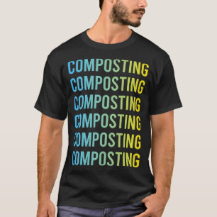 Blau Gelbe Kompostierung Kompost Komposter T-Shirt