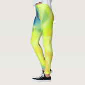Blau-Gelbe Krawatte Leggings (Links)