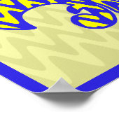 Blau-Gelbe Lilie Poster (Ecke)