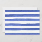 Blau-Gelbe Sommer-Blume Hochzeit Save The Date (Rückseite)