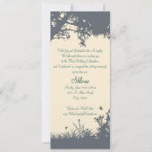 Blau - Gelbe Upshernish Einladung (Vorderseite)