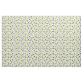 Blau-gelbe Zitronenmuster Stoff (Yard (91,4 cm))