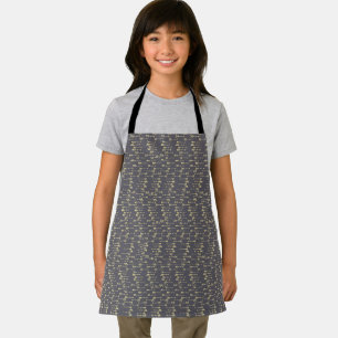 blau-gelbes minimalistisches Boho-Pfeilmuster Schürze