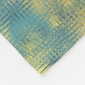 blau-gelbes Muster Fleecedecke (Ecke)
