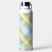 BLAU-GELBES OSTER-KAROMUSTER TRINKFLASCHE (Rückseite)