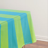 Blau-Gelbgrün gestreiftes Muster Tischdecke (Beispiel)