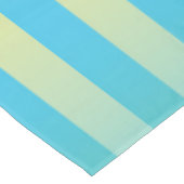 Blau-Gelbgrün gestreiftes Muster Tischdecke (Schrägansicht)