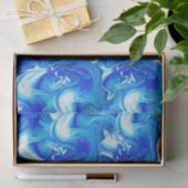 Blau gemarmorte Beschaffenheit, reiche ebru Seidenpapier (Geschenk)