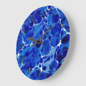 Blau gemarmorte Uhr (Winkel)