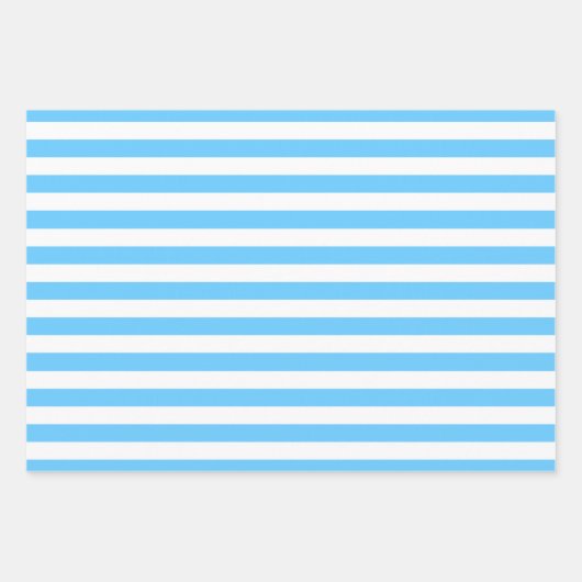 Blau Gemustert Geschenkpapier Set (Vorderseite 2)