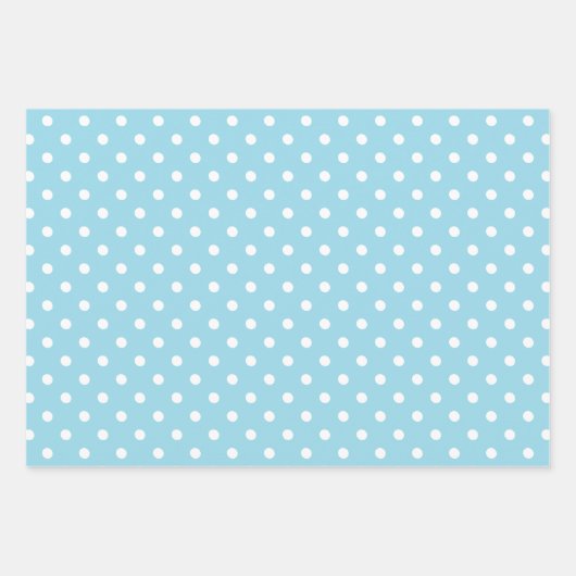 Blau Gemustert Geschenkpapier Set (Vorderseite)