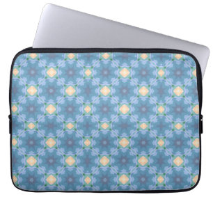 Blau gemustert laptopschutzhülle