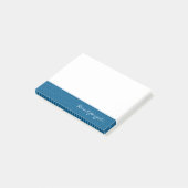 Blau gemustert Nicht vergessen Post-it Klebezettel (angewinkelt)