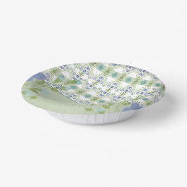 Blau Gemustert Pappteller