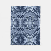 Blau geometrisch abstraktes Decke (Vorderseite)