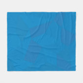 Blau, geometrisch, cool, einzigartig, trendig fleecedecke (Vorderseite (Horizontal))