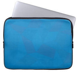 Blau, geometrisch, cool, einzigartig, trendig laptopschutzhülle