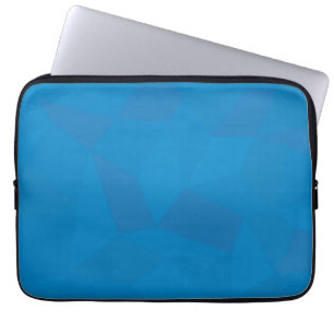 Blau, geometrisch, cool, einzigartig, trendig laptopschutzhülle