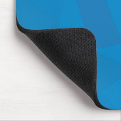 Blau, geometrisch, cool, einzigartig, trendig mousepad (Ecke)